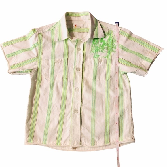 GIGGLES - BOYS SZ 2 SHORT SLEEVE BUTTON DOWN - Picture 4 of 10